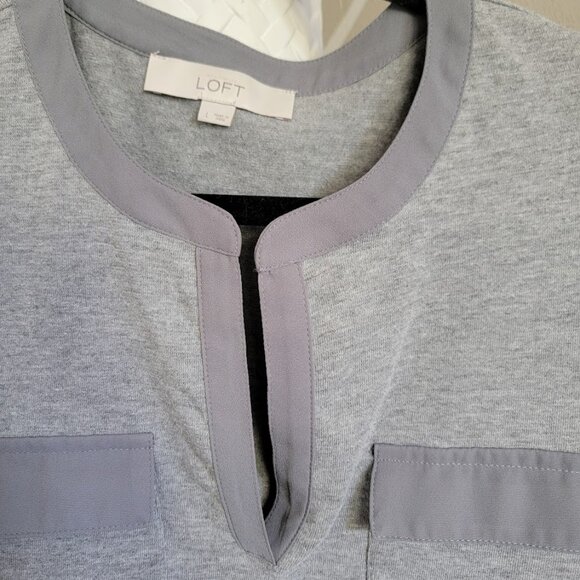 Loft Gray Long Sleeve Top - Picture 3 of 6